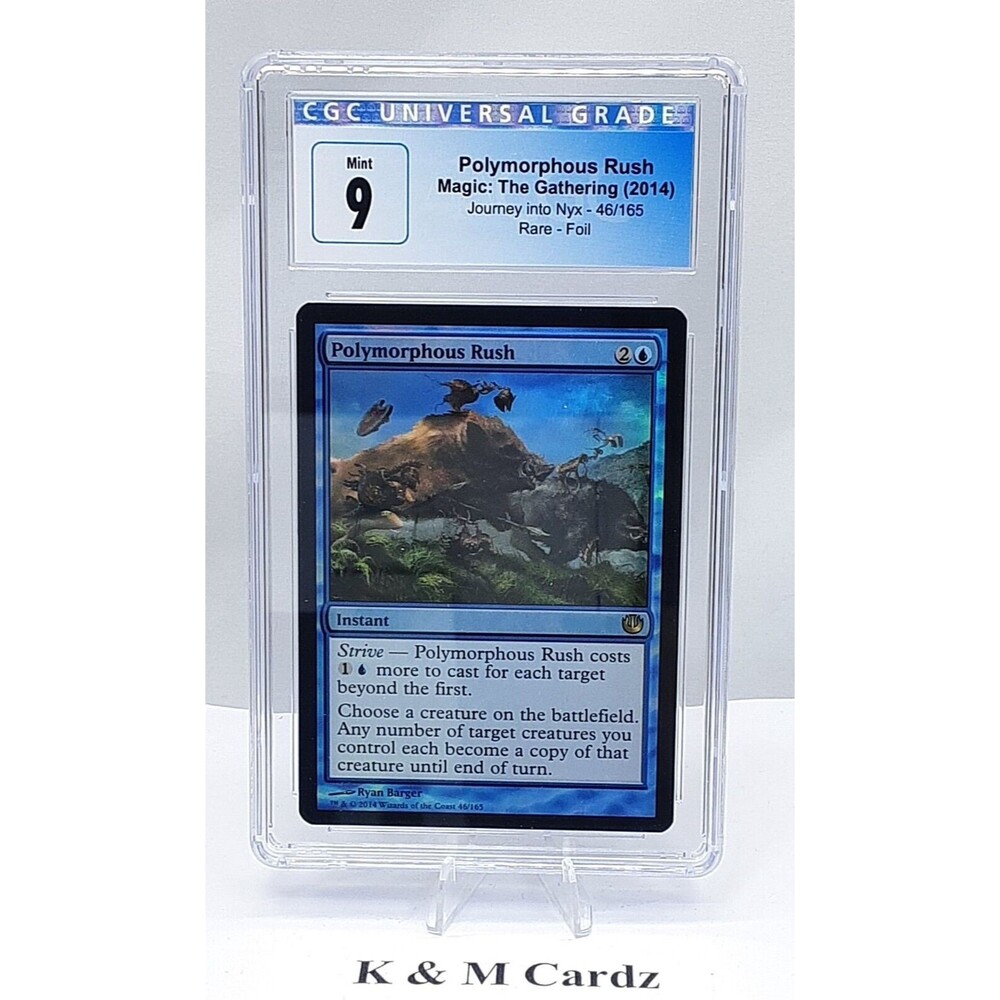 MTG - Journey into Nyx - Polymorphous Rush - Foil - Graded - CGC 9.0